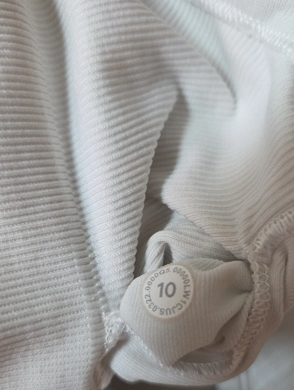 Lululemon  Ebb To Street Racerback Crop Tank - White Sz 10